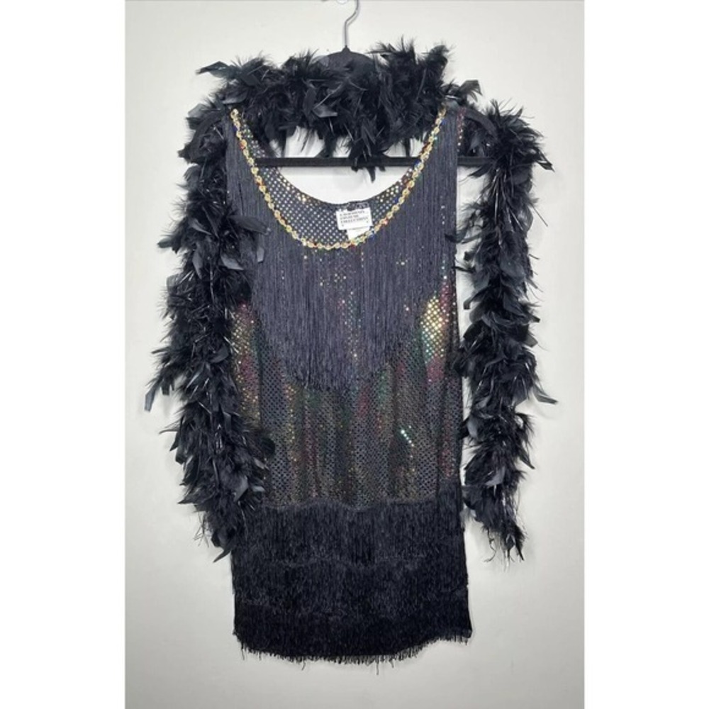 California Costume Collections Women’s Flapper multi Sequin Dress Size‎ Medium